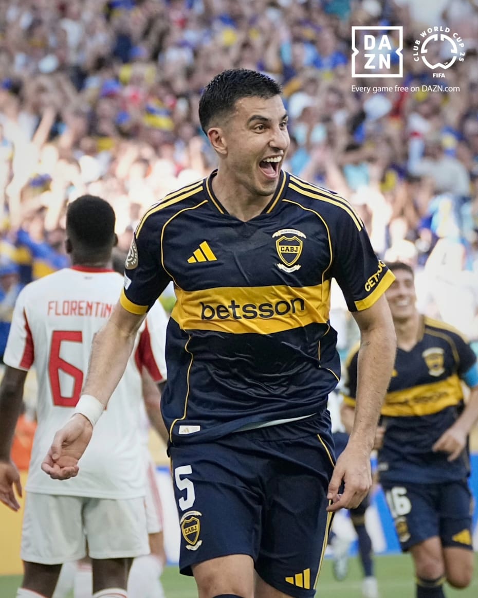 Celebrando gol de Boca Juniors vs. Benfica en el Mundial de Clubes. Foto: Boca Juniors.