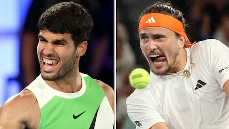 Partidazo en el Australian Open: a qué hora y por qué canal ver Carlos Alcaraz vs. Alexander Zverev