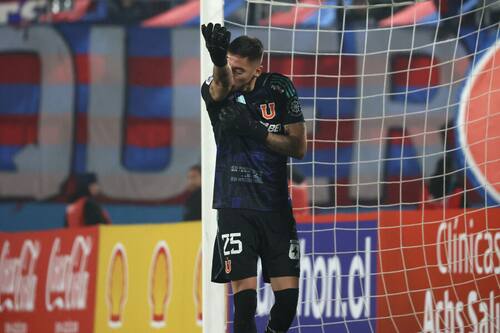 Gabriel Castellón será el arquero titular de la U ante Coquimbo Unido. Foto: Aton.