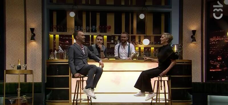 Fran García-Huidobro y Jordi Castell arremeten contra Maite Orsini. Créditos: CHV.