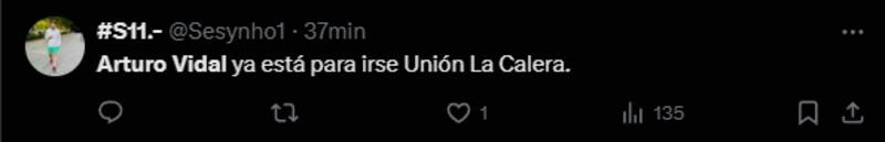 contra Arturo Vidal.