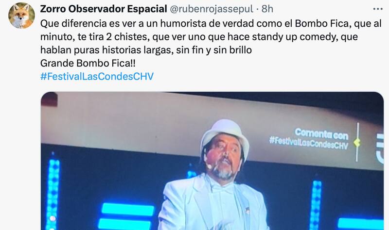 El comediante encantó a los usuarios con su rutina.