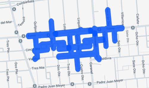 Estas calles se verán afectadas por el corte de luz. Créditos: Enel.