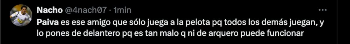 Hinchas de Colo Colo cuestionaron a Guillermo Paiva.