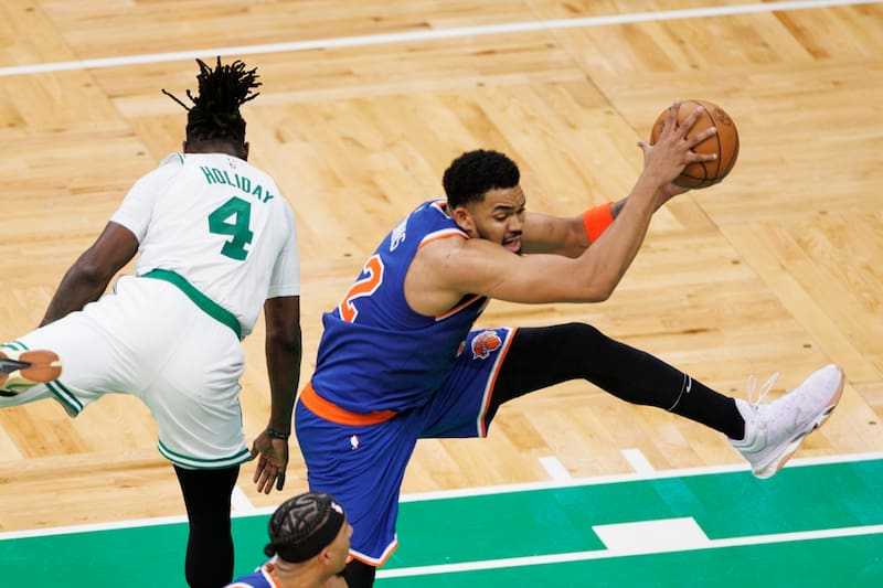 Karl-Anthony Towns de New York Knicks vs Boston Celtics. EFE