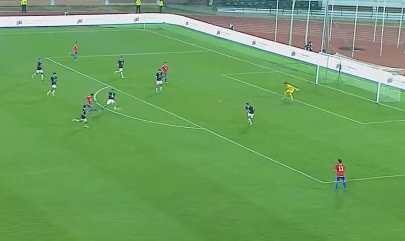 Lucas Assadi anotó su primer gol en el Preolímpico.