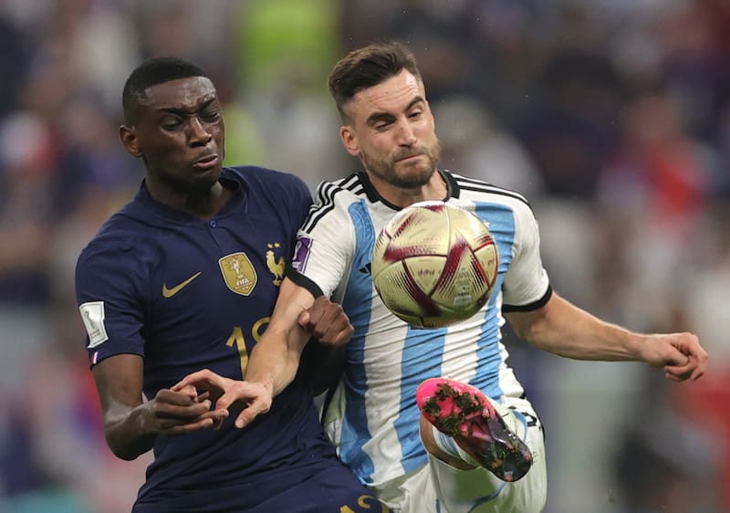 Argentina y Francia en la final de Qatar 2022. Foto: EFE.