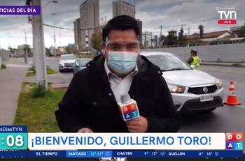 Con bombos y platillos Guillermo Toro, el nuevo notero del "Buenos días a todos", debutó en despacho en vivo