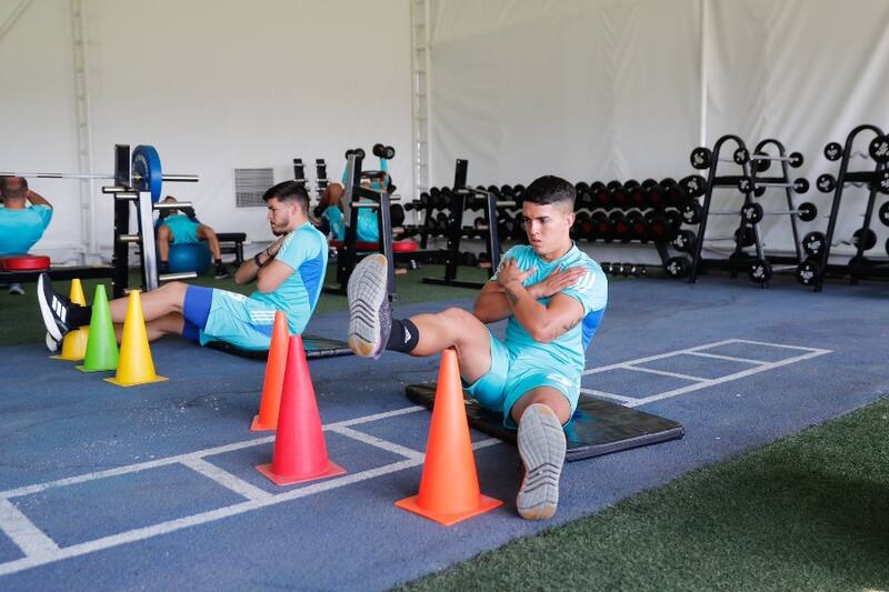 En la pretemporada de la U. Foto: @udechile