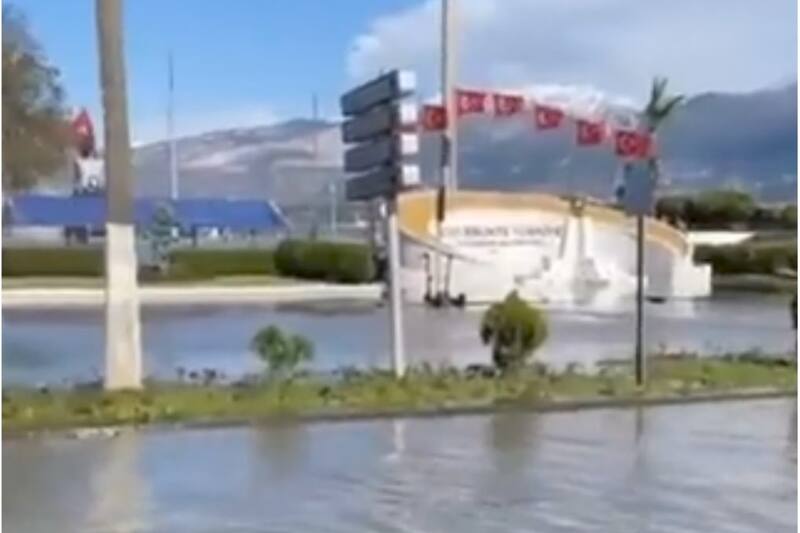 Ciudad de Alejandreta inundada