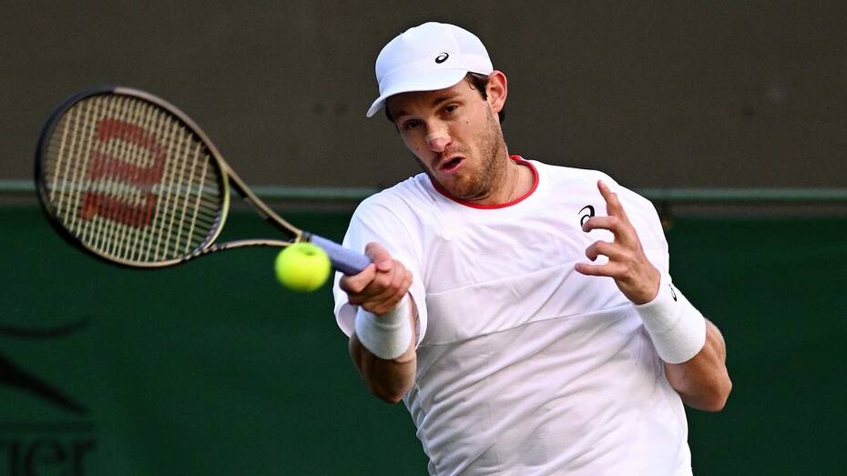 Nico Jarry solo pudo superar una vez la segunda ronda en Wimbledon.