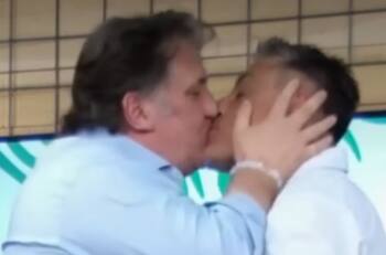 VIDEO | Con beso y todo: la particular reconciliación entre Fernando Solabarrieta y Luka Tudor