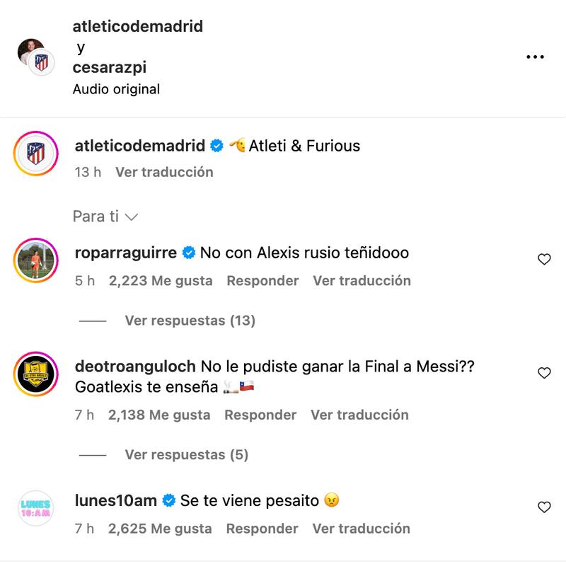 Hinchas chilenos reaccionan a insulto de Griezmann a Alexis Sánchez.