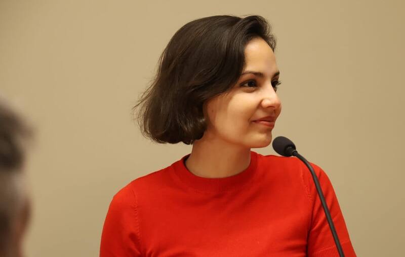 Carolina Arredondo en el cambio de gabinete