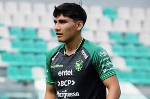 El mediocampista de 20 años debutó en Primera División de Bolivia.