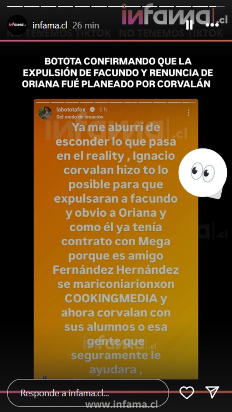 criticó duramente a Ignacio Corvalán por desaire a productora de Palabra de Honor.