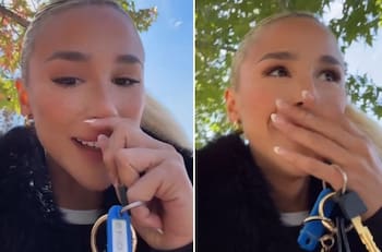 “Soy una ladrona”: El inesperado chascarro de Guarén al intentar abrir su auto