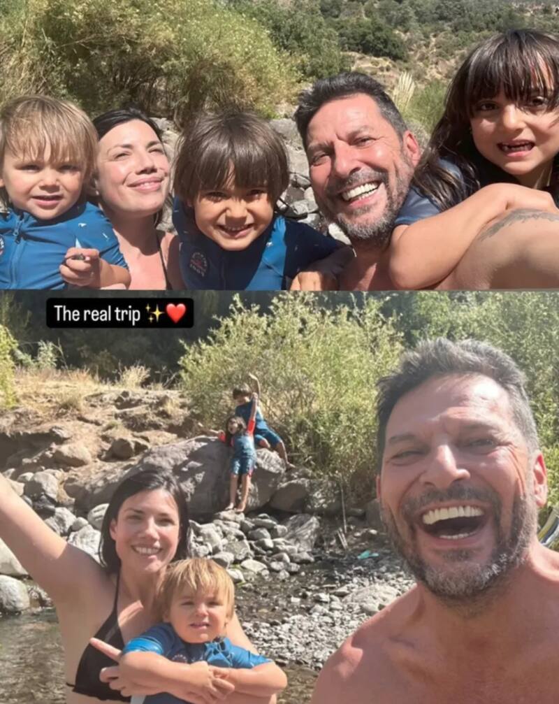 La académica comparte a menudo con los hijos de Rafael Cavada, su pareja. Créditos: Instagram @rafa_cavada.