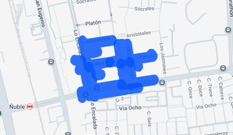 Estas calles se verán afectadas por el corte de luz. Créditos: Enel.