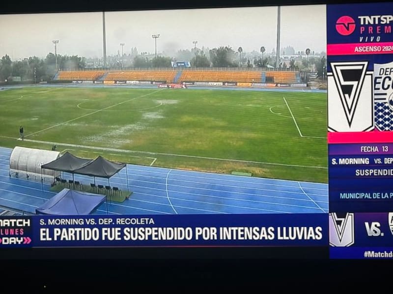 se suspende el duelo de Santiago Morning y Deportes Recoleta.