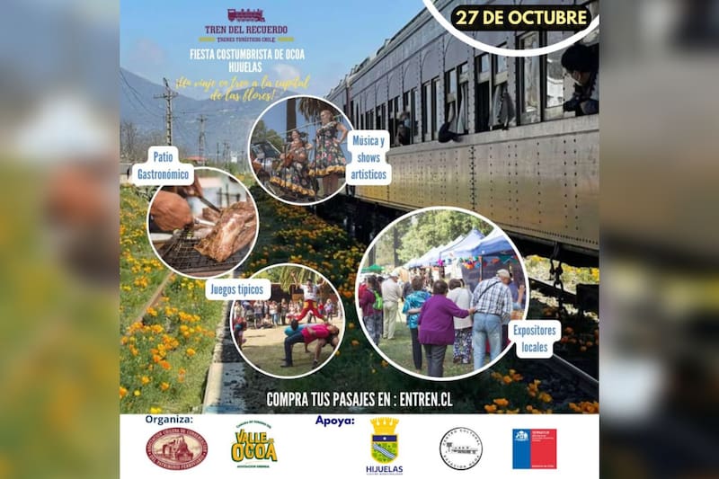 Este viernes hay un nuevo recorrido del Tren Santiago-Ocoa.