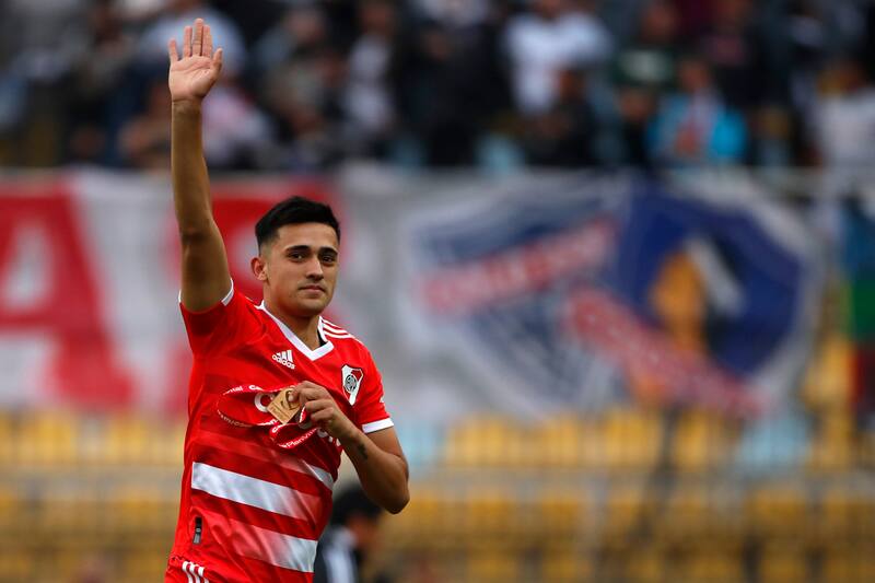 en el amistoso de River Plate vs Colo Colo en 2022.