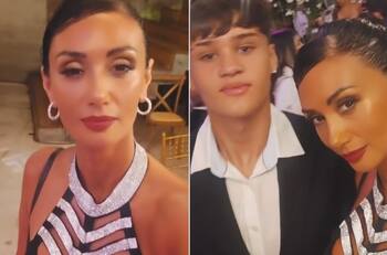 “Lo convencí”: Pamela Díaz se luce en un matrimonio junto a su hijo Mateo