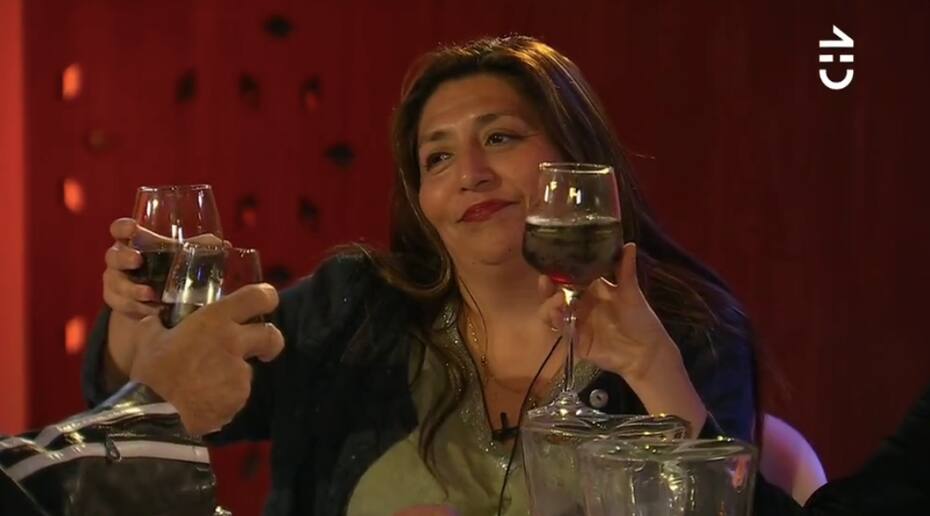 Jennifer Galvarini en la cena de nominados. Foto: CHV.