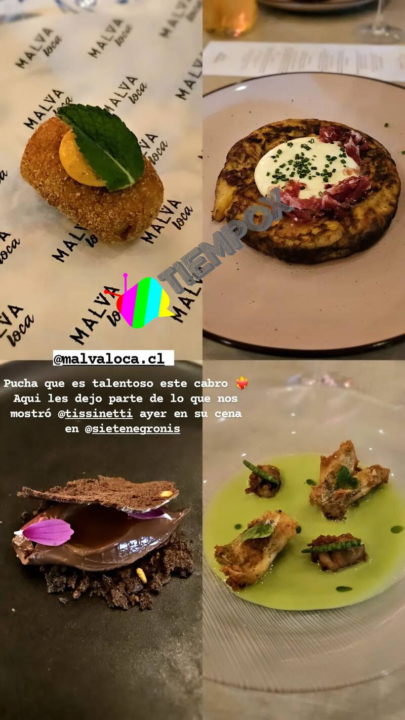 Este es el lujoso menú.