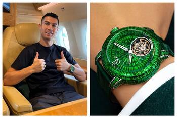 Tiene 338 gemas raras: ¿Cuánto cuesta el reloj que recibió Cristiano Ronaldo en Arabia Saudita?