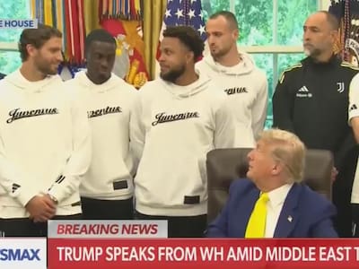 VIDEO | Donald Trump incomodó a toda la Juventus con pregunta sobre la gente trans en el deporte