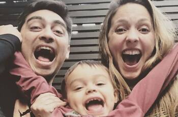 "Se ganó un sticker ": Maly Jorquiera comparte registros y tierno mensaje tras la vacunación de su hijo Lucas