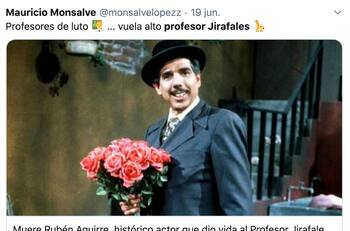 El 'Profesor Jirafales' se vuelve tendencia en redes a 4 años de su muerte