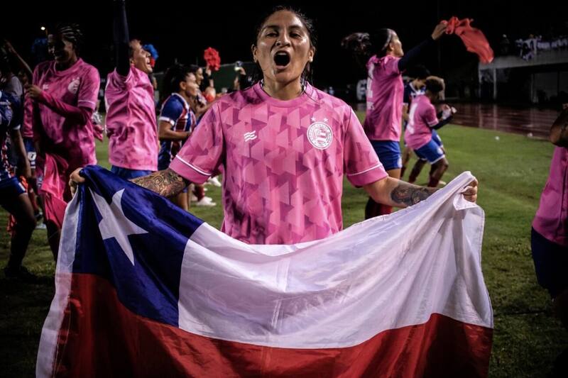 La iquiqueña se proclamó campeona en Brasil de un torneo del que fue la goleadora. Foto: Contragolpe.