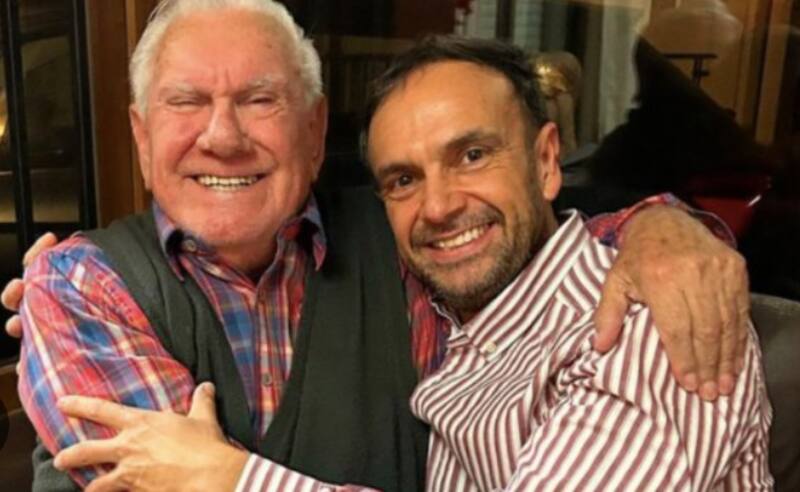 Rodrigo Sepúlveda y su padre.