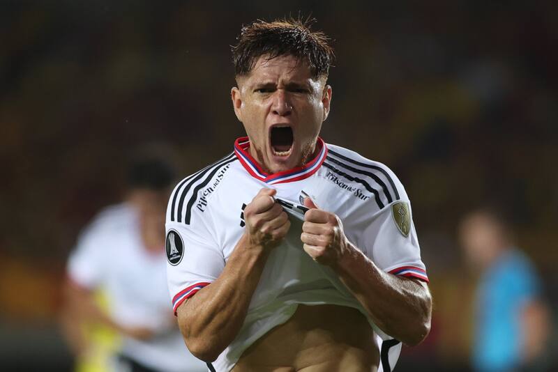 Leonardo Gil anotó el primer gol de Colo Colo en la Copa Libertadores 2023.