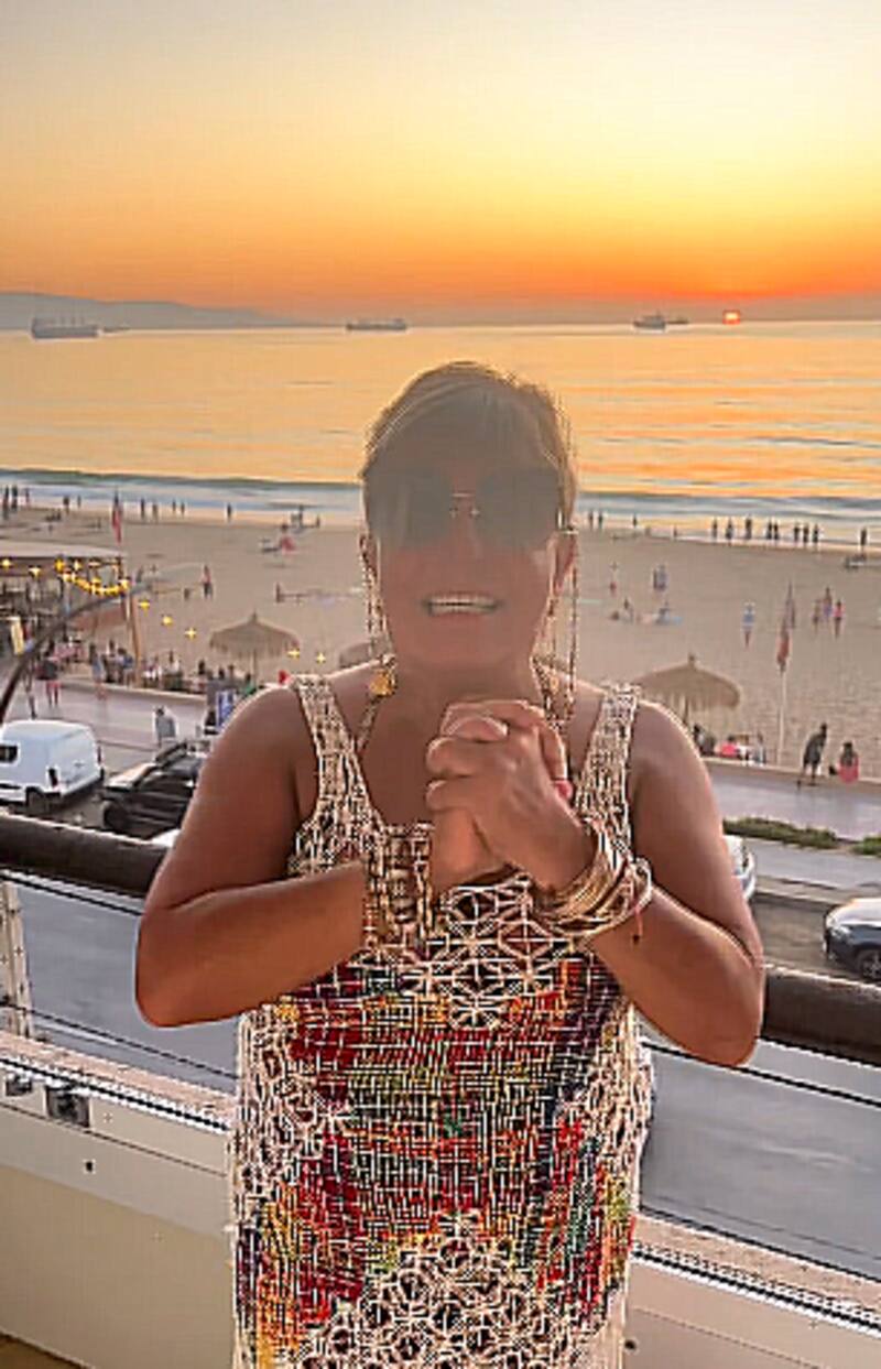 La abogada apareció triste en Viña del Mar / Instagram