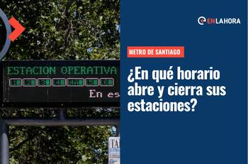Horario Metro de Santiago | ¿A qué hora abre y cierra sus estaciones este domingo 31 de julio?
