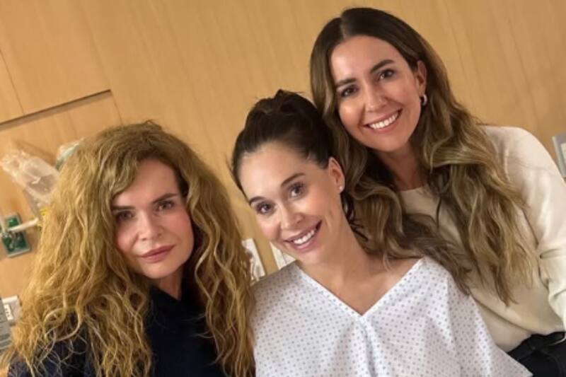 vivió un parto acompañada de su familia.