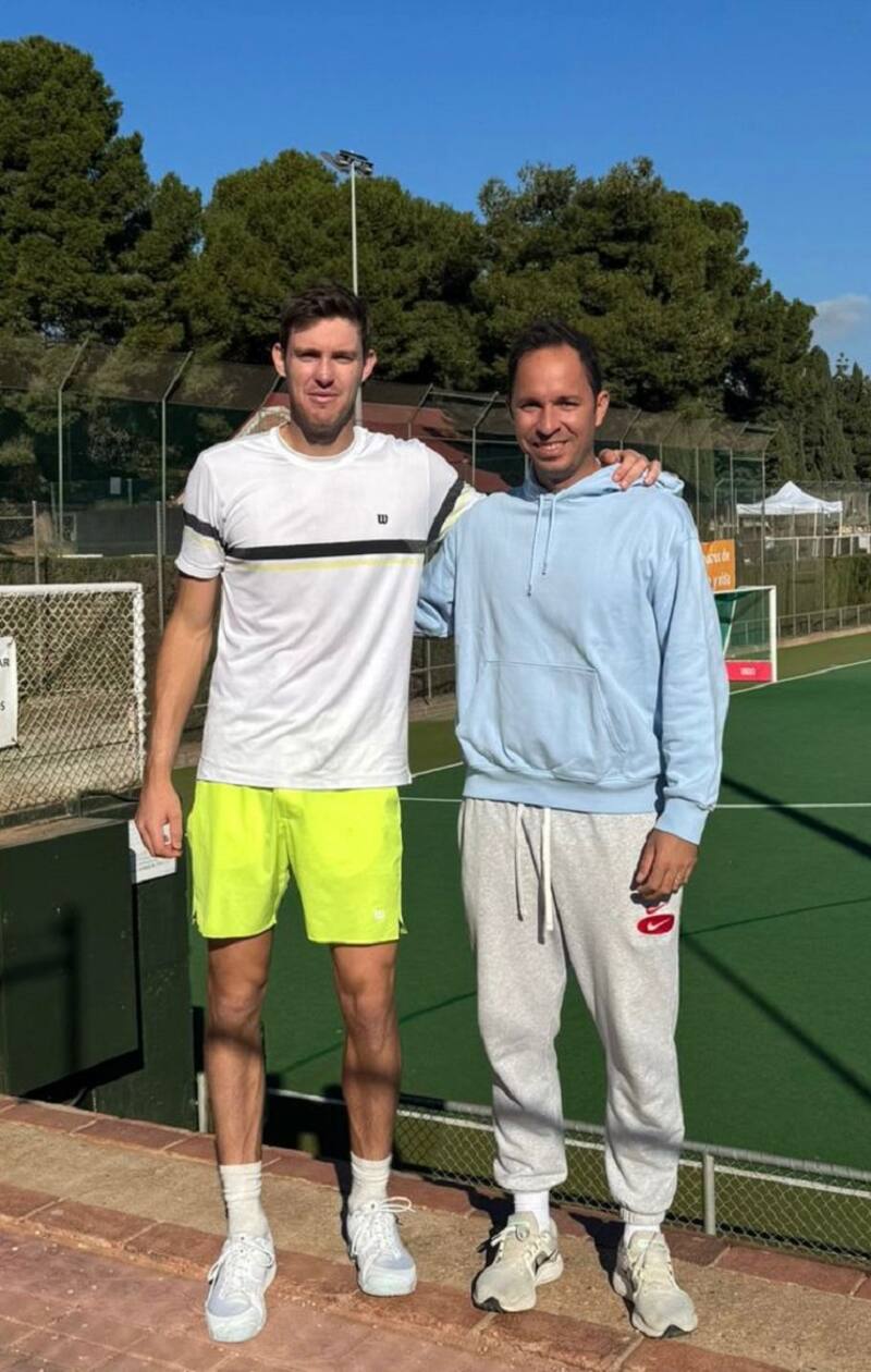 Nicolás Jarry presentó a su nuevo entrenador. Foto: Instagram