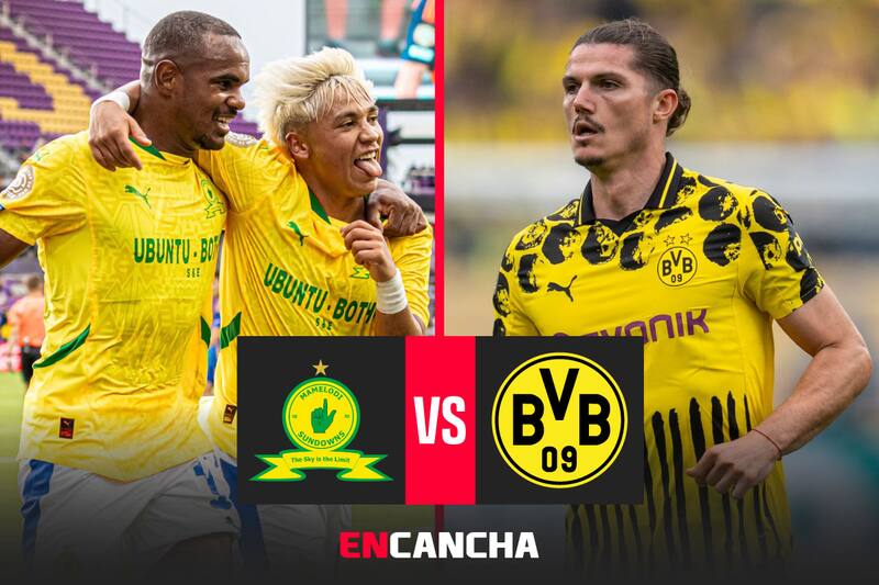 por la fecha 2 del Mundial de Clubes. Foto: RRSS Mamelodi Sundowns y Borussia Dortmund.