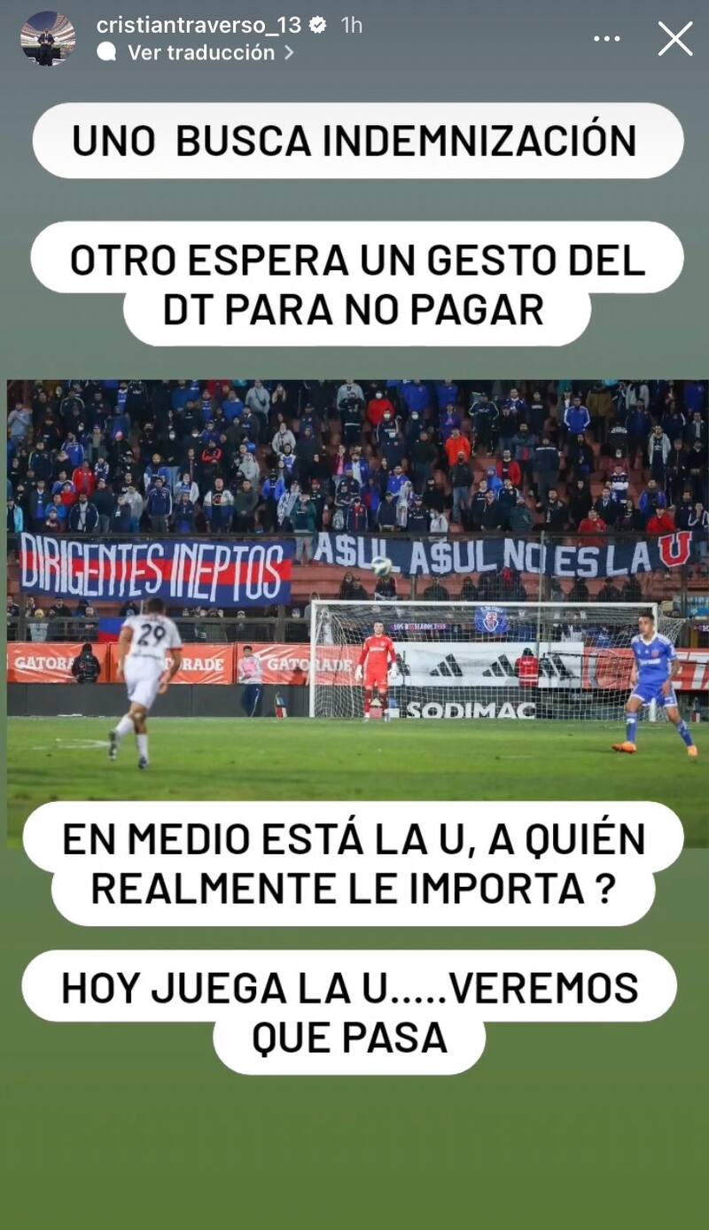 Cristián Traverso en Instagram.