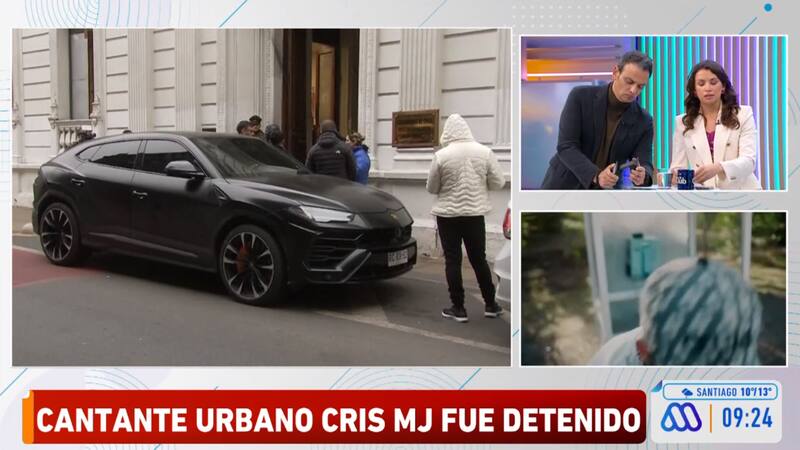 Gonzalo Ramírez y Natasha Kennard debatiendo sobre detención de Cris MJ en "Mucho Gusto".