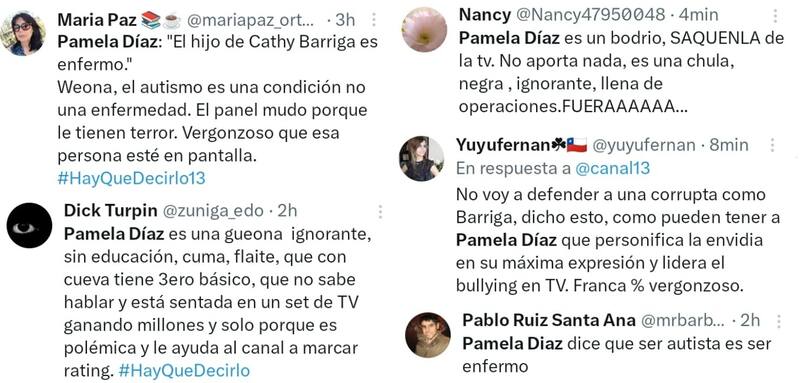 Pamela Díaz desató molestia en redes sociales. Créditos: X