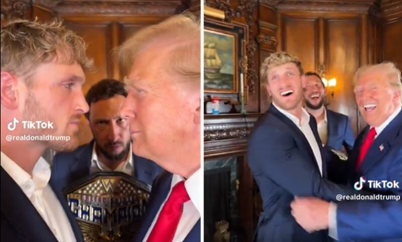 apareció en TikTok junto a Logan Paul.