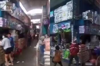 VIDEO | Alza de precios produce saqueos y descontrol en un mercado de Perú