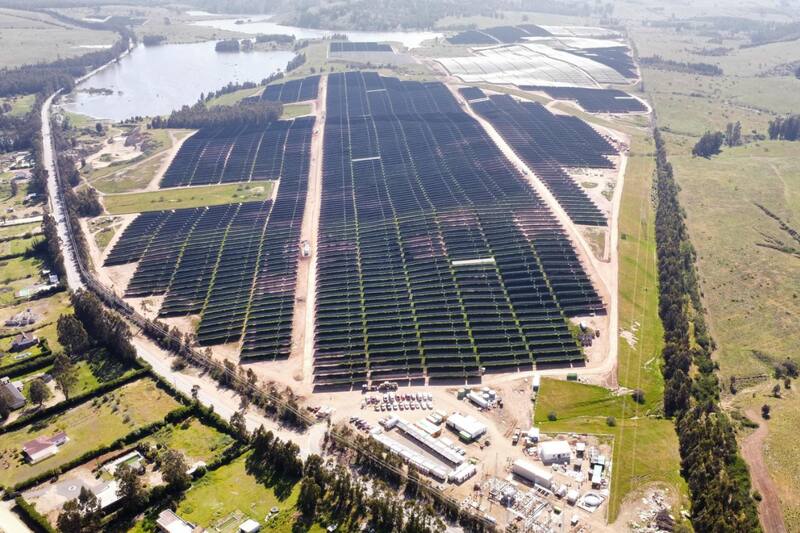 Así se ve el Parque Fotovoltaico Leyda.
