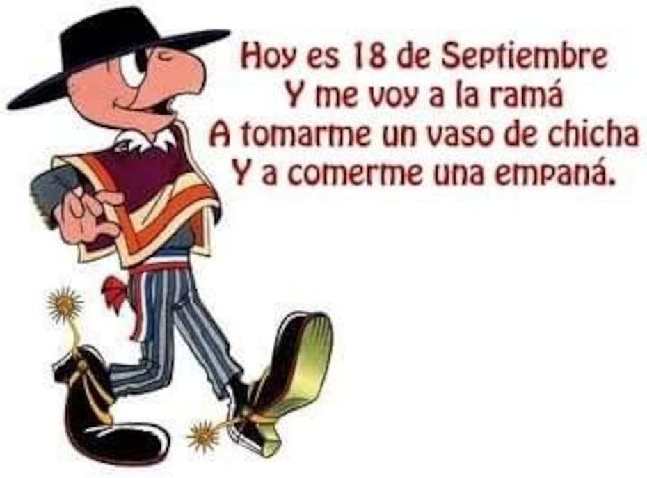 Comparte con tus amigos estas entretenidas rimas para celebrar las Fiestas Patrias. Créditos: Pinterest.