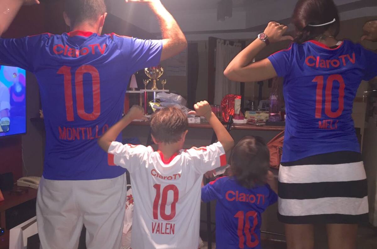 ¡Papá baboso! Santino Montillo alentó con todo a la U en Temuco