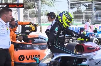 VIDEO | Fórmula 1: La dolorosa imagen que dejó Lewis Hamilton al no poder bajarse de su Mercedes